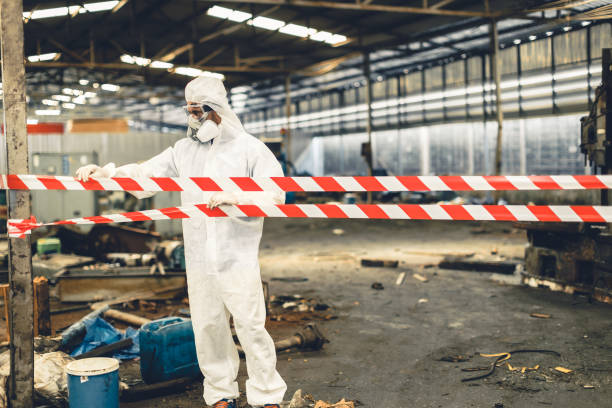 Professional Biohazard technician working in Port Gamble, WA